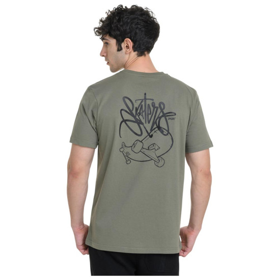 Target Ανδρική κοντομάνικη μπλούζα Single Jersey Double Print ''Skate''